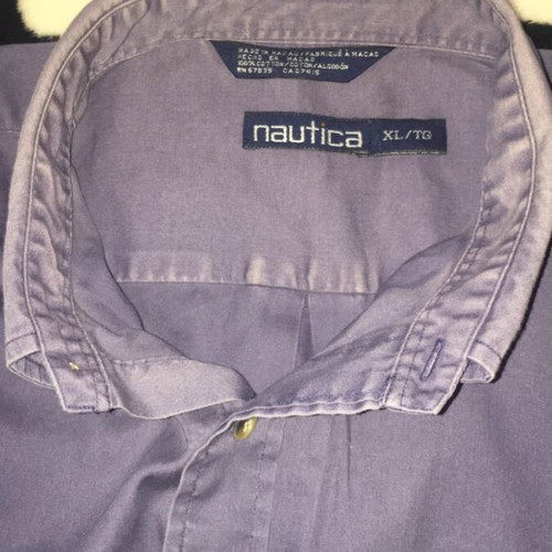 Nautica men's shirt used, blue, size XL XXL