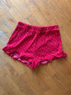 Tally Weijl fabric shorts like new, red with white polka dots