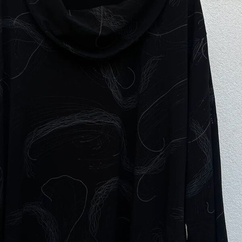 Vintage loose blouse with silver shimmer