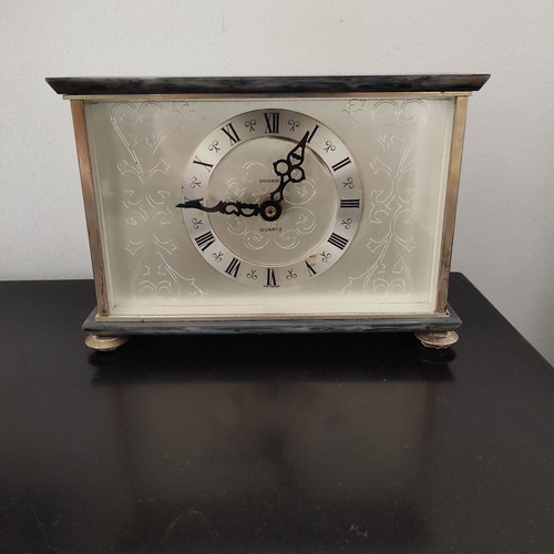 Dugena Quartz Decorative Table Clock with Marble