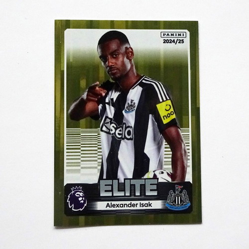 Panini Premier League 2025 Gold Parallel Sticker Alexander Isak Newcastle like new