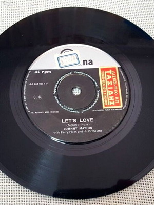 Johnny Mathis Let's Love 7' μεταχειρισμένο, pop