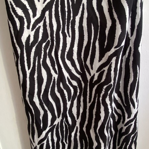 Satin zebra print dress, size S