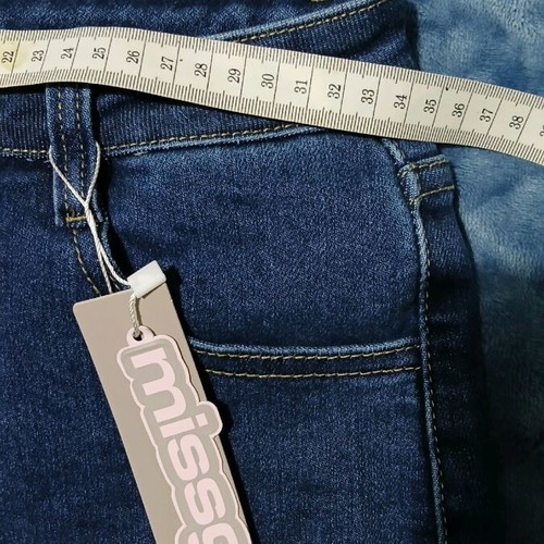 Women's pants new, elastic, straight fit, blue
