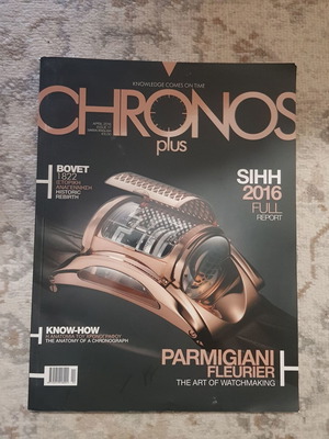 Chronos magazine like new, April 2016 issue with bonus Hours magazine