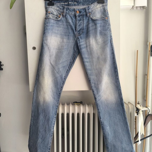 C&A men's jeans size S-M, like new, 100% cotton, blue