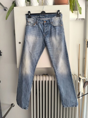 C&A men's jeans size S-M, like new, 100% cotton, blue