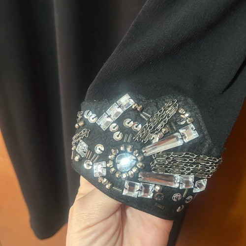 Dress with stones black XL like new
