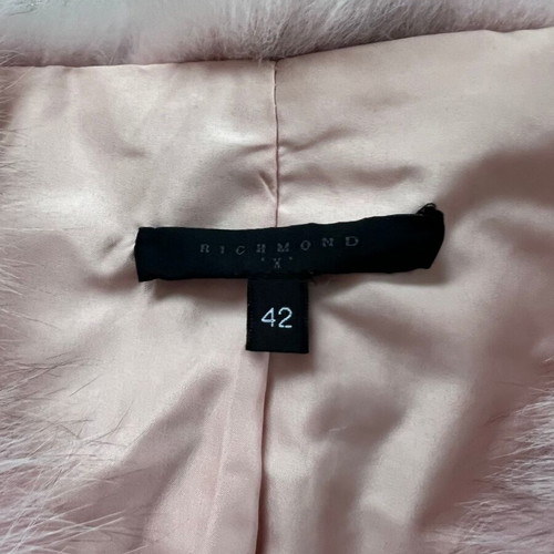 Richmond Pink Fox Fur Coat like new, size L-XL