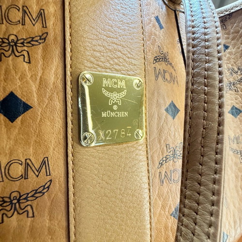 MCM shoulder bag like new, black and brown