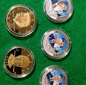 5 πρόεδροι USA αναμνηστικά νομίσματα.