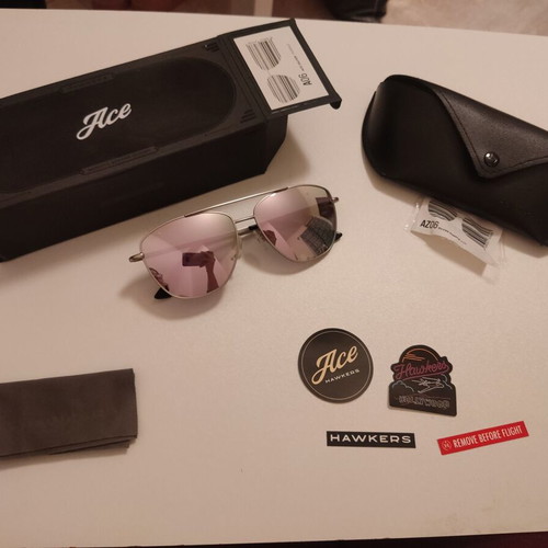 Hawkers Ace A06 sunglasses like new, silver and purple
