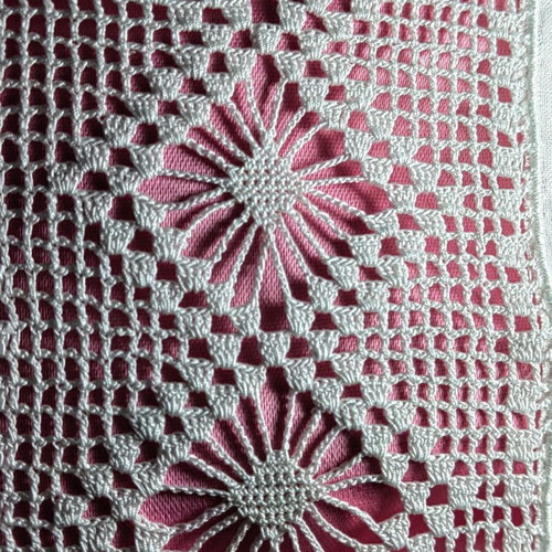 Set of 2 vintage 60s handmade cotton pillowcases like new