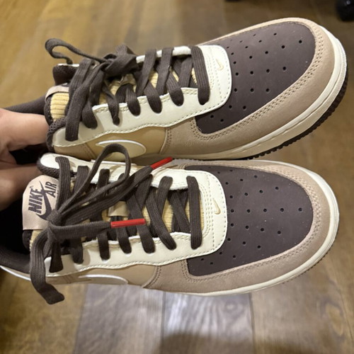 Nike Air Force 1 sneakers size 40, beige and brown