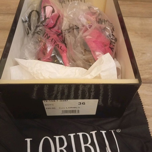 Loriblu knitted women's sandals size 36 like new, fuchsia