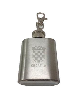 Μίνι παγούρι μπρελόκ Croatia μεταλλικό σαν καινούργιο