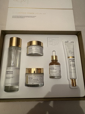Peptide Power Set Box 5 Beauty of Majesty skincare products