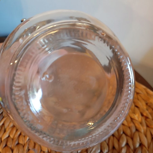 Vintage glass decanter like new, thick glass