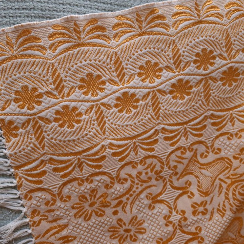 Woven throw used 2.15 × 1.90