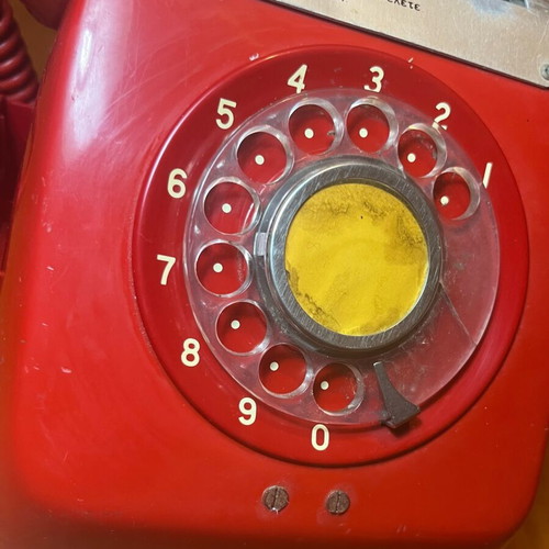 Vintage Κόκκινο Τηλέφωνο RedPhone με Κερματοδέκτη 2 Δραχμές μεταχειρισμένο