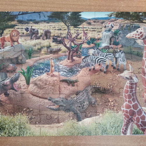 Wild Animals Puzzle 60 pieces used