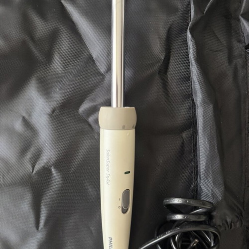 Philips Hair Styling Iron used with accessories and carrying case