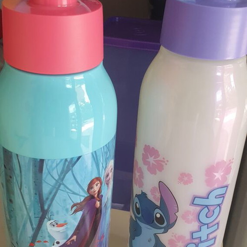 Tupperware Frozen and Stitch children's water bottles 750 ml