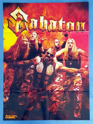 Sabaton & Monty Python poster used, double-sided, 76x55cm