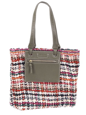 See by Chloe shoulder bag with leather handles and pocket, multicolor