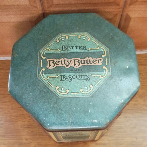 Tin box used for biscuits