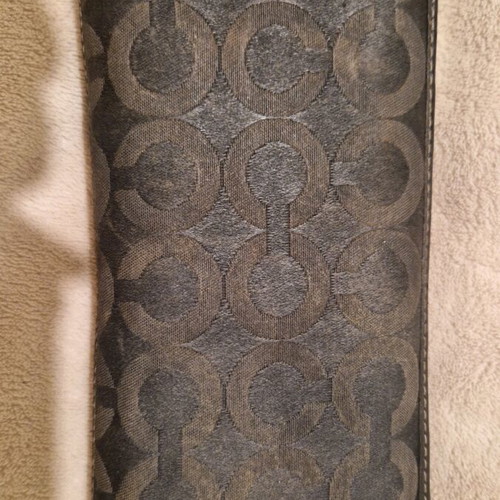 Coach wallet used, black