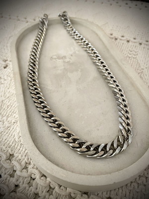 Unisex Stainless Steel Chain Necklace silver color, new