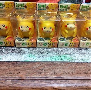 5 Φιγούρες Πίκατσου Pikachu σφραγισμένα στο κουτί τους.
