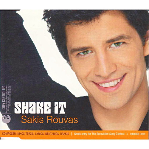International maxi CD single Shake it with Sakis Rouvas from Eurovision