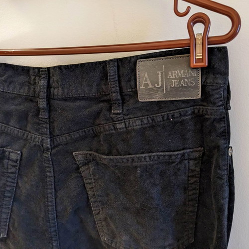 Armani Jeans men's pants used, velour cotton
