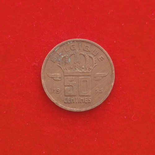 Belgium 50 Cent Coin used