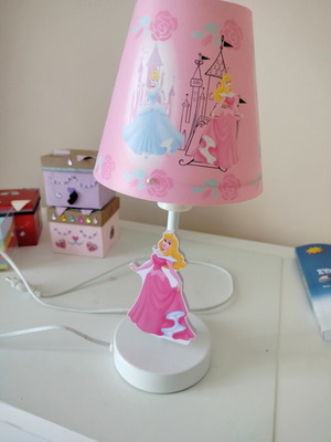Philips Disney Princesses Table Lamp like new, pink