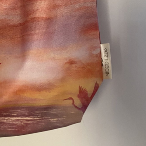 Vichy Nidodileda tote bag, multicolor orange