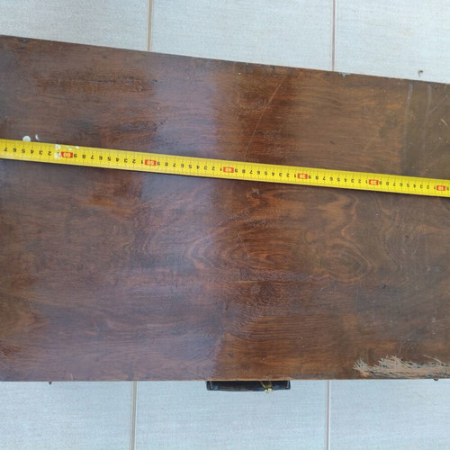Wooden Vintage Suitcase used with metal clasps 70x40x30 cm