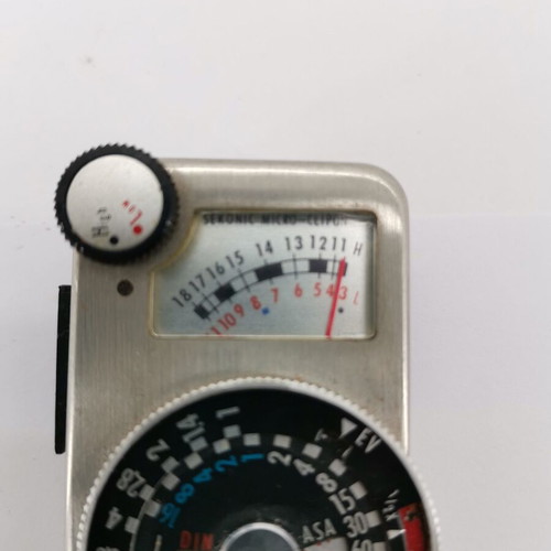 Seconic micro clipon light meter used, 1970s vintage, functional