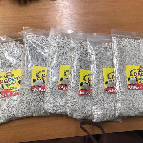 Paper Mâché pulp pack of 6, 600gr total, new
