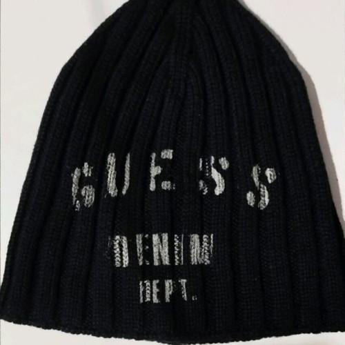 Guess women's dark blue knit cap like new size M