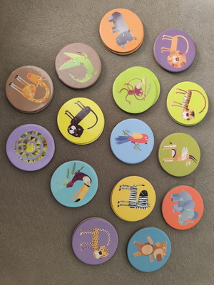 Djeco memory game with animals