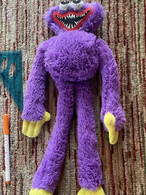 Huggy Wuggy plush toy used, purple
