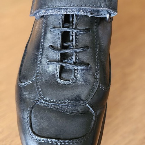 Prada Vintage Men's Leather Sneakers used, size 42.5-43, black