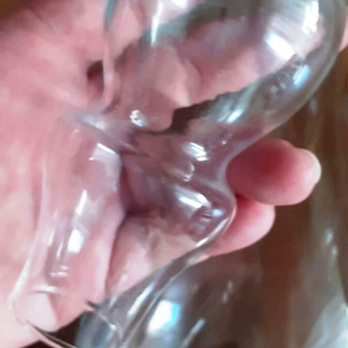Vintage glass decanter with glass stopper like new