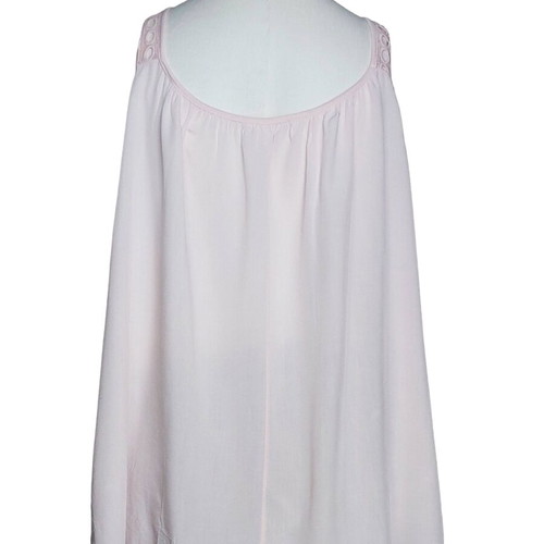 Oversized blouse 100% cotton pink powder like new, Italy plus size