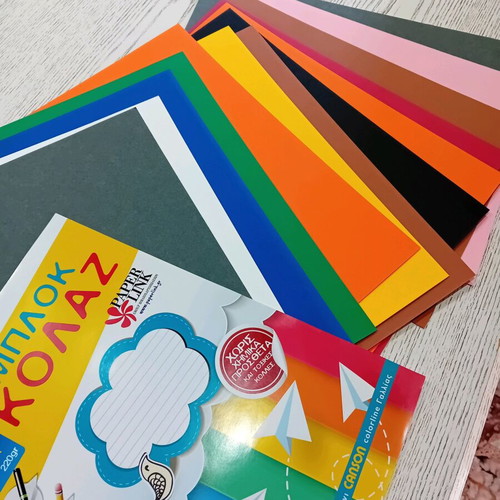 Painting blocks watercolor, collage, glasse and canson new, set of 4