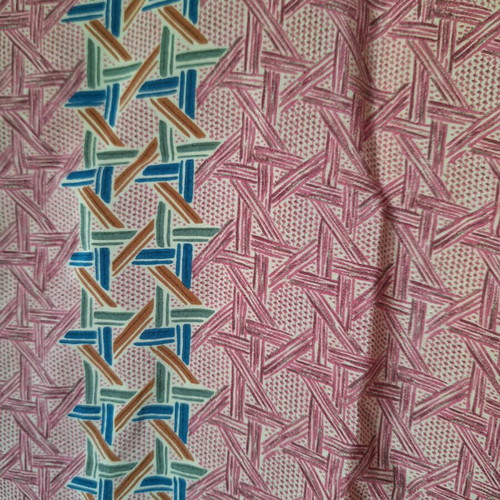 Nina Ricci vintage silk scarf used, pink