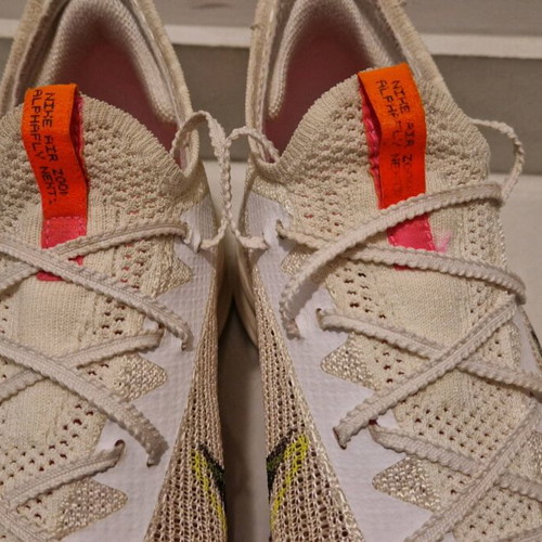 Nike Alphafly Next% athletic shoes used, size 45, white